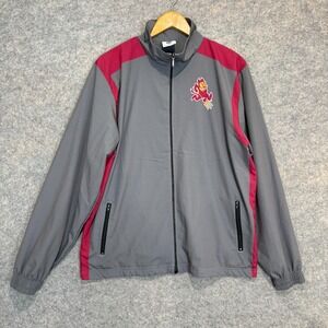 Vintage Cliff Keen‎ Arizona State Wrestling Jacket Mens Medium Sun Devils Gray